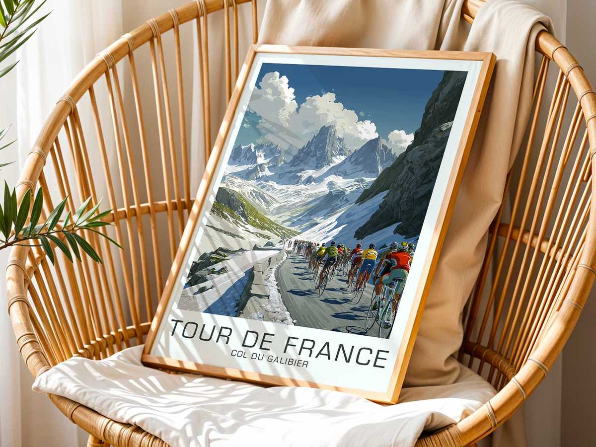 Detail of color palette and contrast that suggests cold altitude and changing light on the Galibier