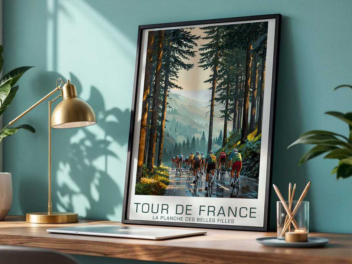 Poster scene bathed in muted evening hues that evoke fatigue, endurance and the climactic mood of a long stage