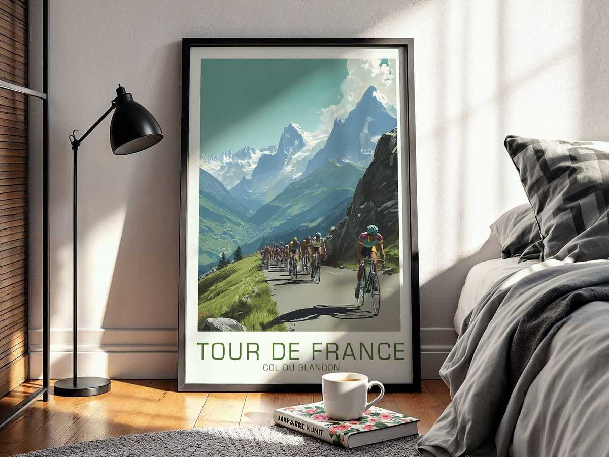 Close-up of a cyclist's legs and bike frame mid-climb, muscles tensed and wheels gripping the road, conveying prolonged…