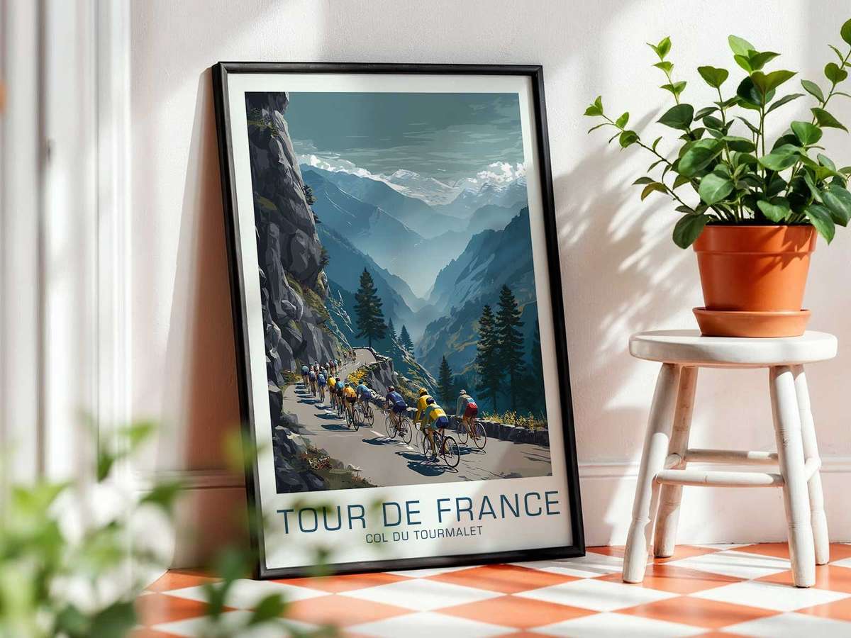 Old Cycling shown in a refined composition showcasing road-racing movement and endurance-inspired detail inspired by how a col du tourmalet conjures ascent