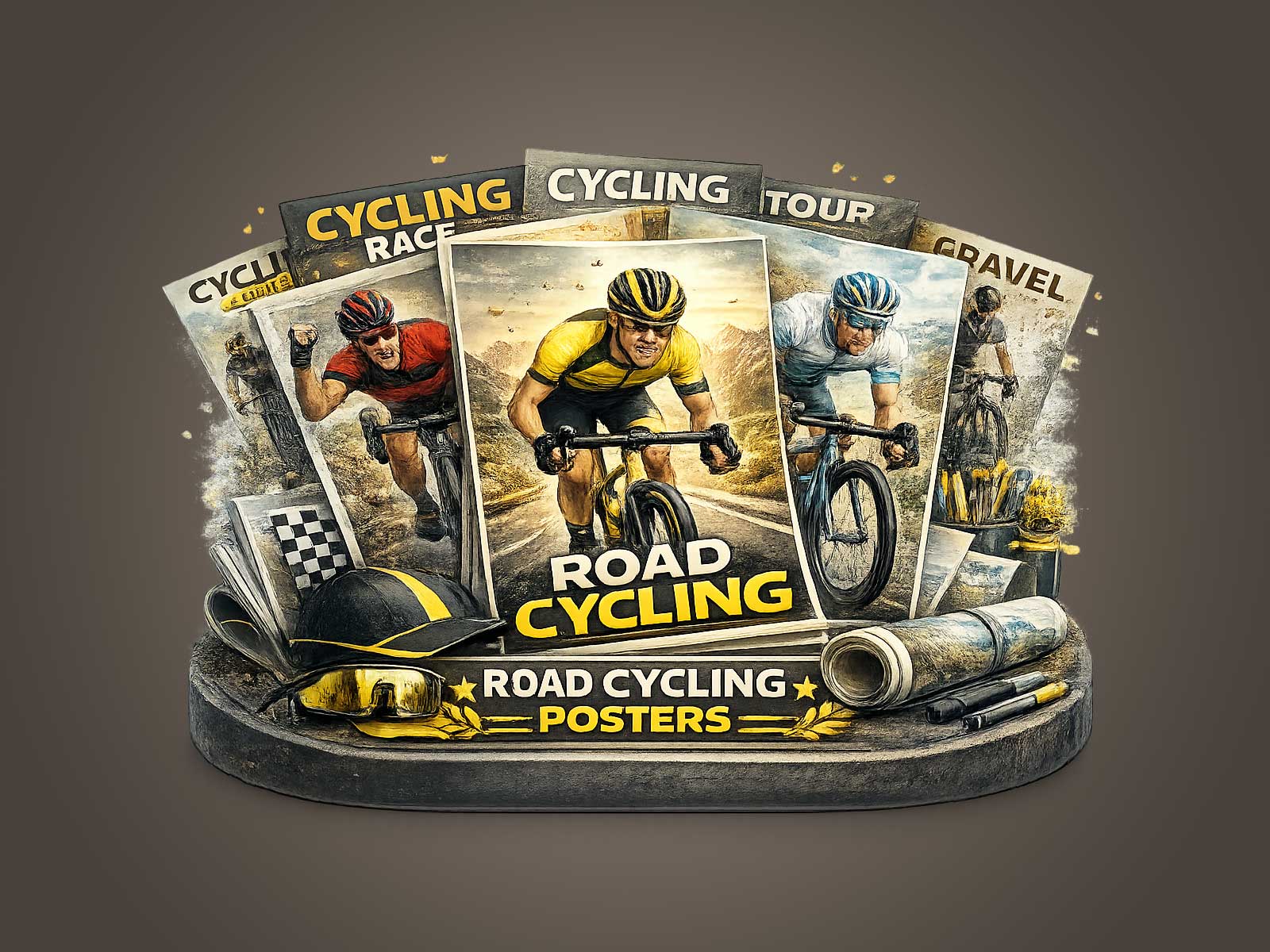 Road cycling posters